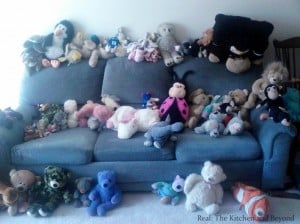 organizing stuffed animals