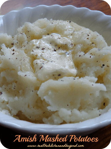Amish Mashed Potatoes add a twist to your family dinner and are a special treat in our house.
