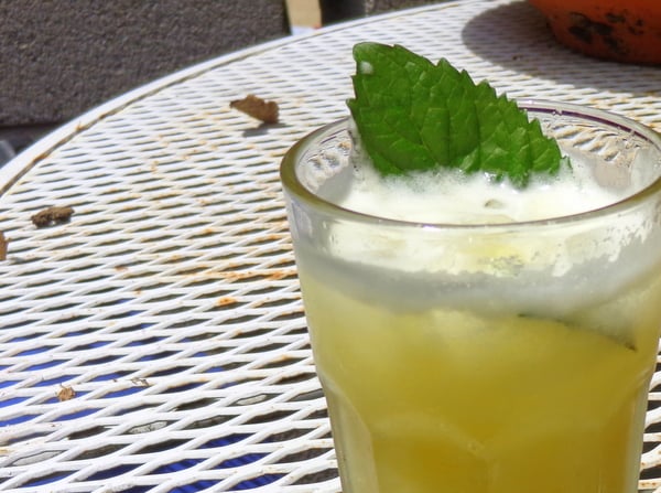 This light refreshing pineapple mint refresher will hydrate and energize you or add a special touch to a nice picnic