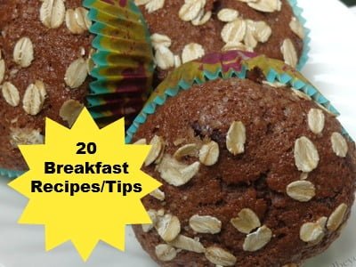 20 Make ahead breakfast #recipes and #tips to make morning routines easier.