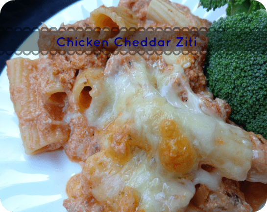 Fabulously frugal, change your ziti up with this chicken cheddar ziti - realthekitchenandbeyond.com