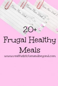 20 frugal healthy meals