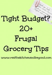 20 frugal tips for healthy meals