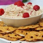 Lemon Raspberry Cheesecake Cookie Dough Dip