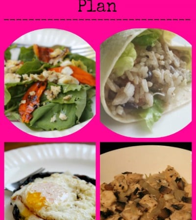 Take it easy meal plan with meal pictures