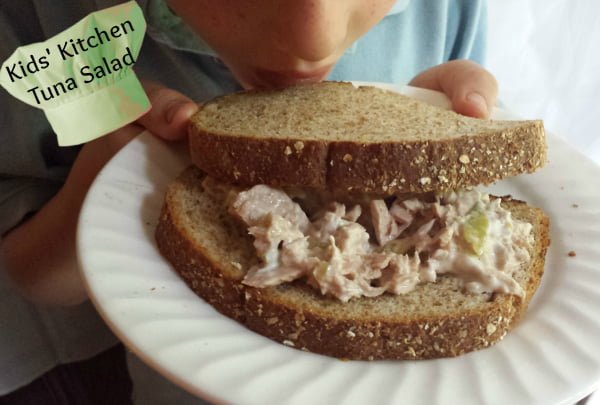 kids kitchen tuna salad sandwich
