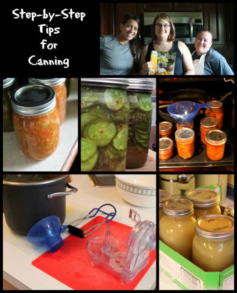 step by step tips for canning
