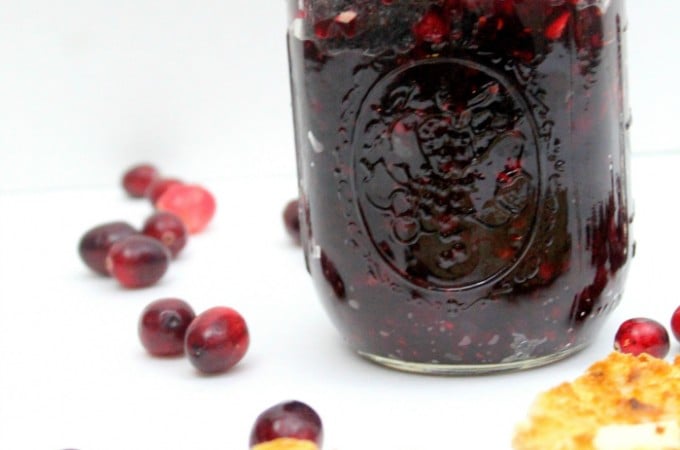 Cranberry Ginger Jam ~ a quick and easy, sweet and tart fresh cranberry recipe from www.realthekitchenandbeyond.com