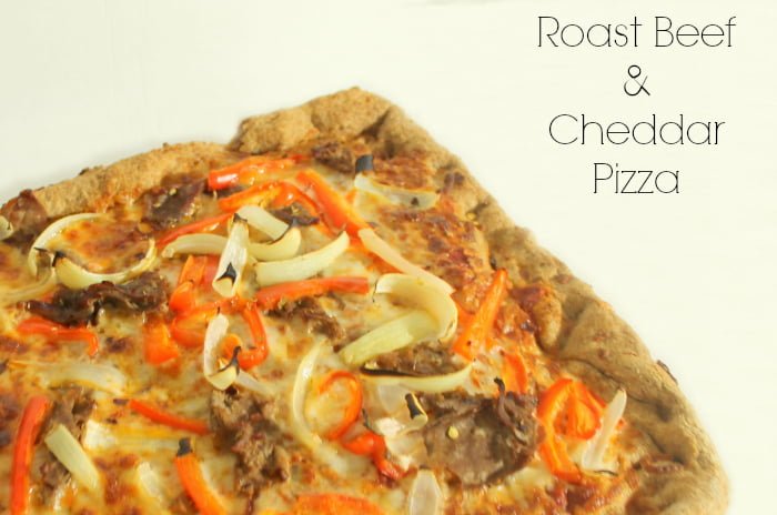 Leftovers taste better when they are repurposed into a new dish. You can use leftover roast beef or deli meat for this delicious homemade pizza | www.realthekitchenandbeyond.com