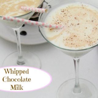 Quick and Easy Cocktail Recipe: Whipped Chocolate Milk is a great adult version of milk to pair with a rich chocolate dessert.| www.realthekitchenandbeyond.com