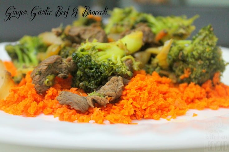 Ginger Garlic Beef and Broccoli Stir Fry -Quick Easy Meal: www.realthekitchenandbeyond.com
