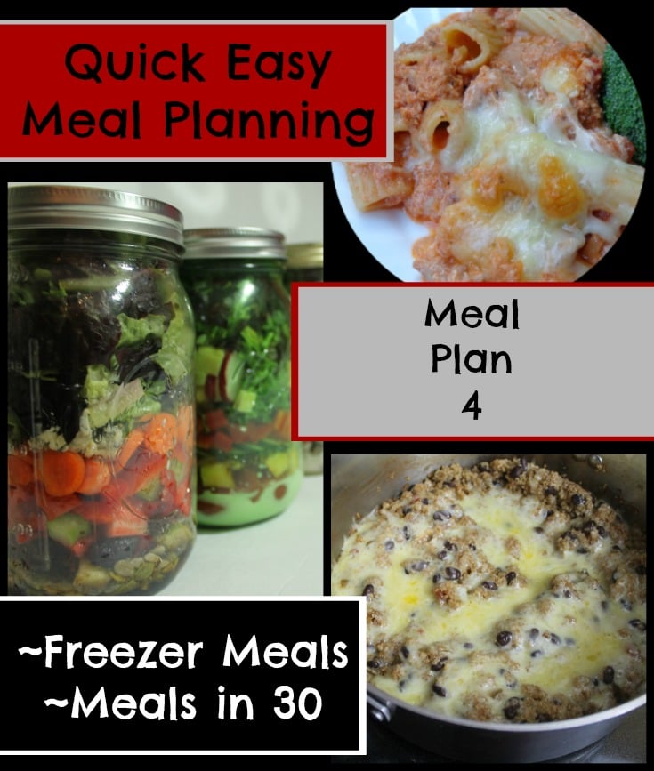 Quick Easy Meal Planning Meal Plan 4 - www.realthekitchenandbeyond.com