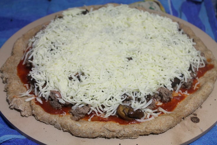 Homemade Pizza Recipes: Steak and Mushroom Melt Pizza Step 4 - Real: The Kitchen and Beyond