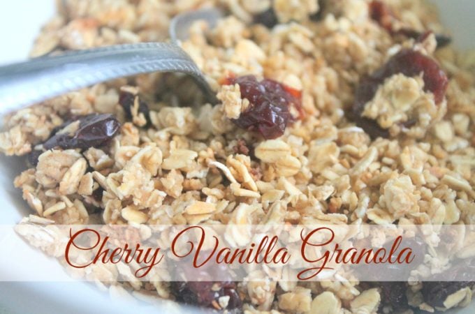 Cherry Vanilla Homemade Granola Recipe - Real: The Kitchen and Beyond