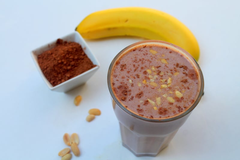 Chocolate Banana Peanut Butter Smoothie - Real: The Kitchen and Beyond