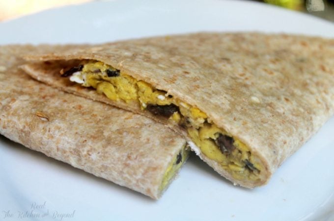Easy Breakfast Recipe - Egg and Black Bean Quesadilla - Real: The Kitchen and Beyond