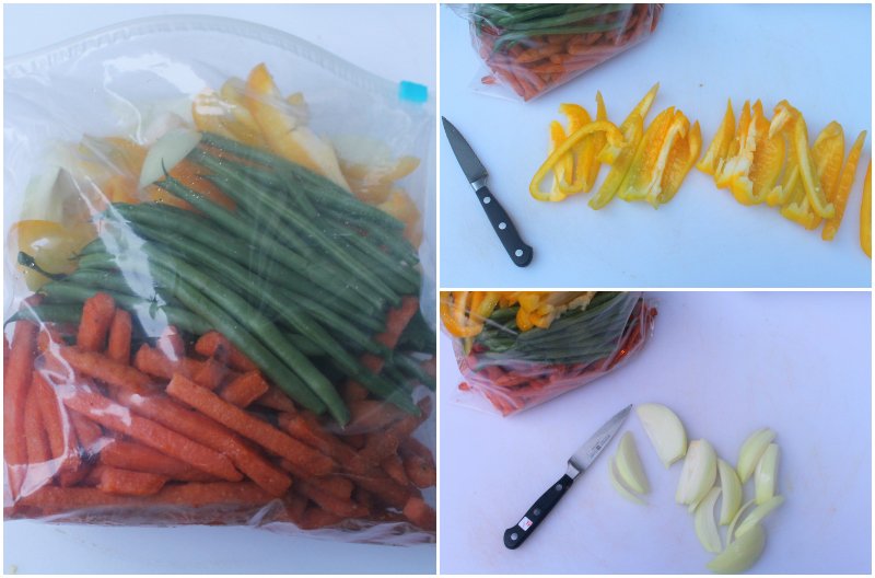 Healthy Grilling Recipe - Sweet Potato Fries and Mixed Veggie Steps - Real: The Kitchen and Beyond