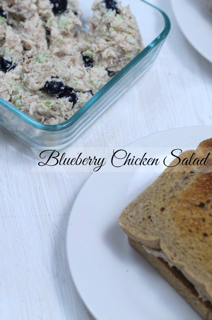 An Easy Blueberry Chicken Salad Recipe that is bursting with flavor and seasonal berries- Real: The Kitchen and Beyond
