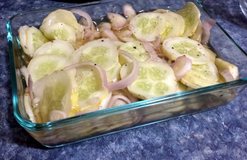Pickled Cucumber Shallots