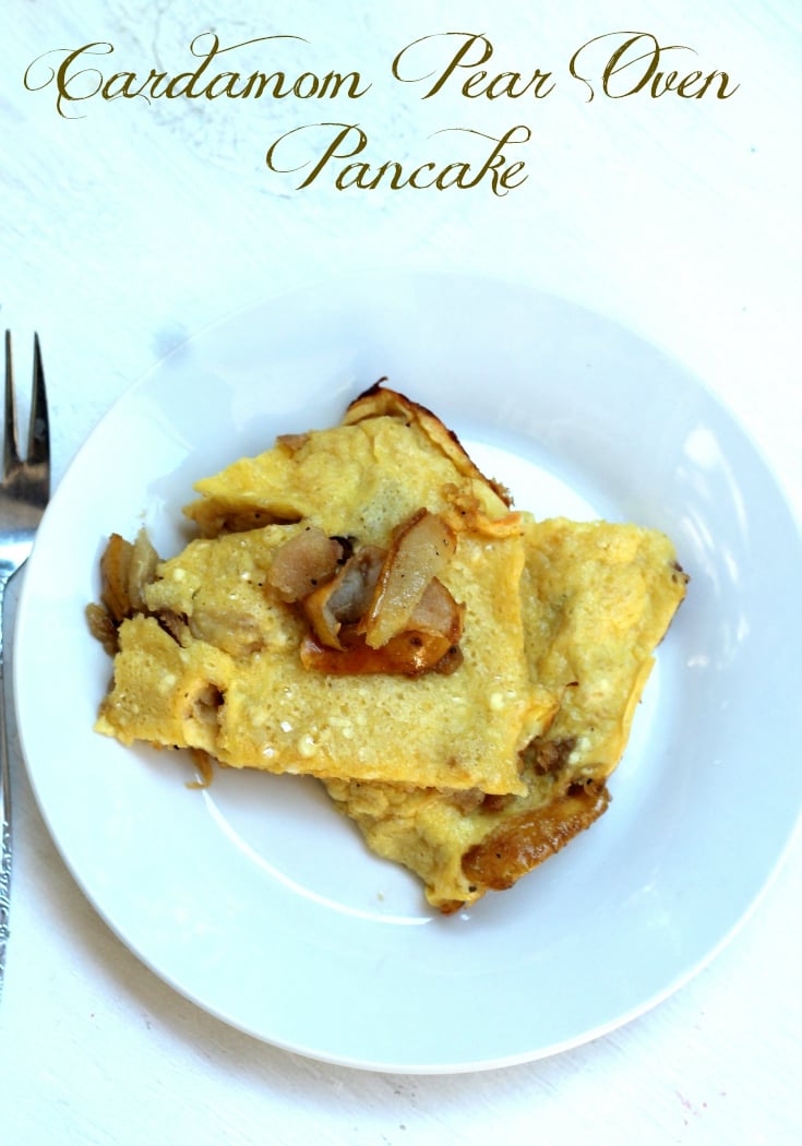 Cardamom Pear Oven Pancake Recipe for Easy Breakfasts