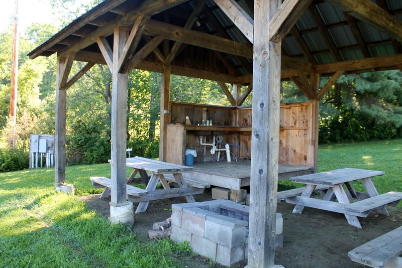 Four Springs Farm Campground Kitchen Area