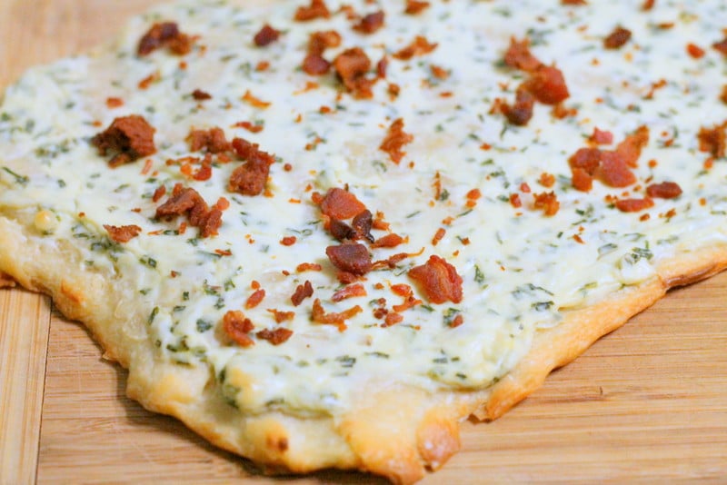 Bacon and Chive Flatbread 1