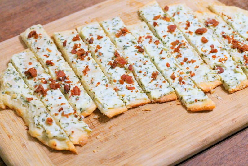 Bacon and Chive Flatbread Appetizer