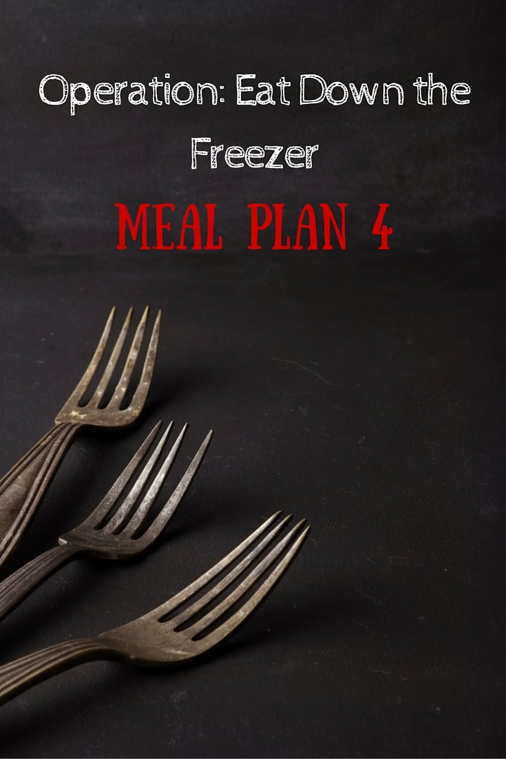 Operation- Eat Down the Freezer Meal Plan 4