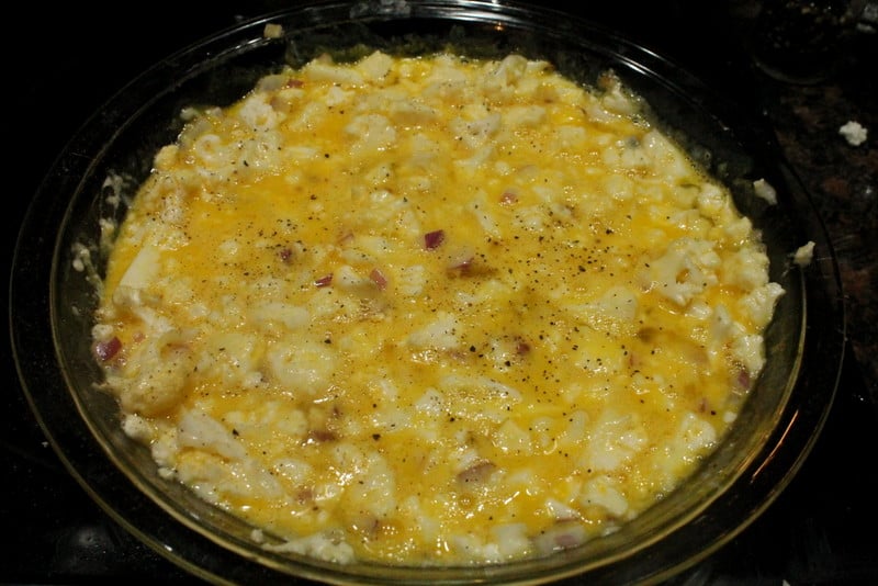 Cheesy Cauliflower Egg Bake Breakfast 3