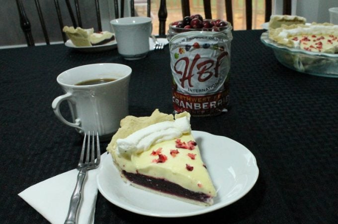 White Chocolate Cranberry Pie