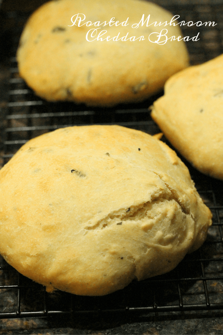Roasted Mushroom Cheddar Bread Recipe 