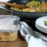 Chicken, Asparagus, and Corn Quinoa Bowl with Rubbermaid BRILLIANCE