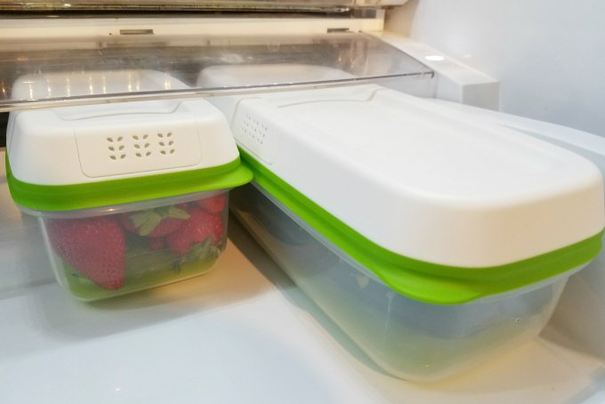Rubbermaid FreshWorks Produce Savers with strawberries
