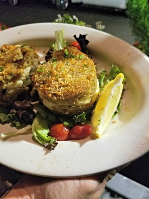 New Orleans Creole Cookery Crab Cake Napoleon