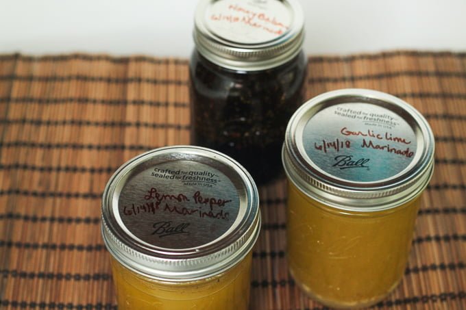ball canning jars with marinade