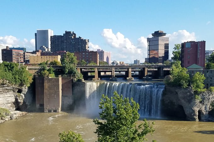 View of High Falls Rochester NY