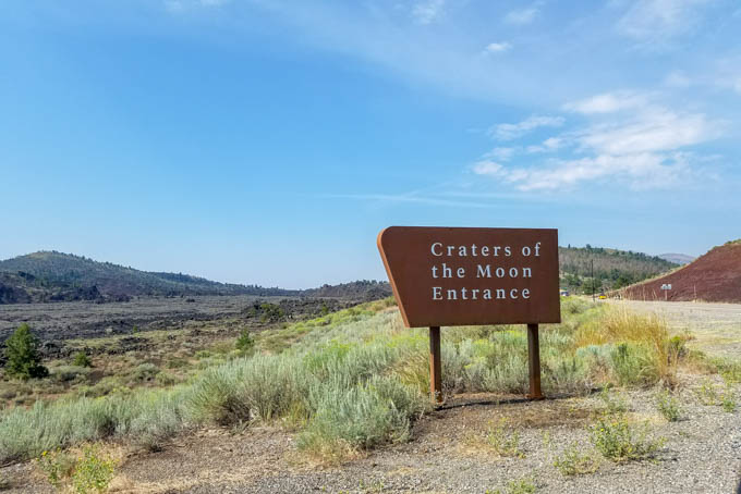 craters of the moon idaho sign